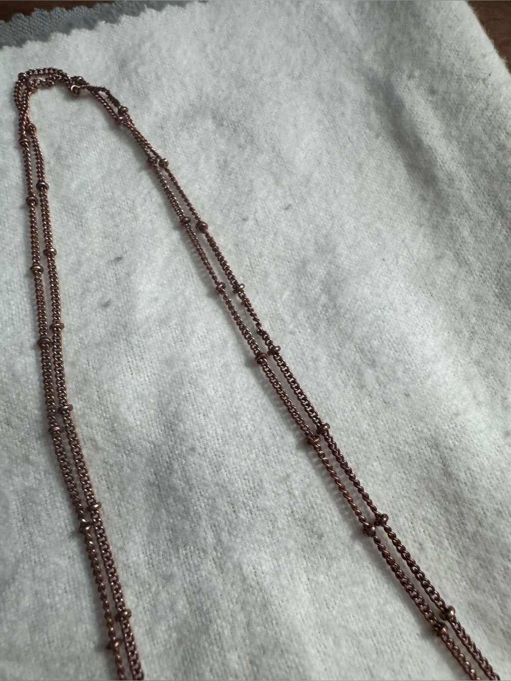 Kendra Scott Copper/Silver Toned Patina Dangle Necklace *READ* - Picture 6 of 10